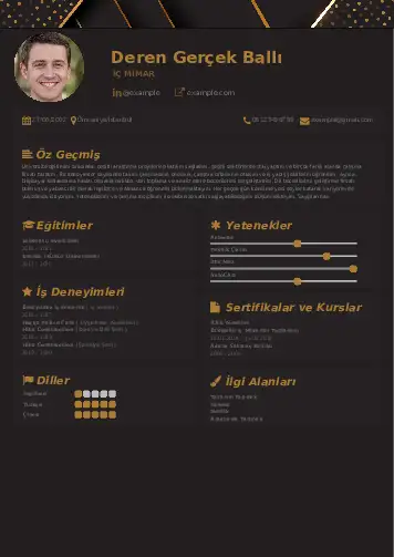 İç Mimar Cv Örnekleri cv indir